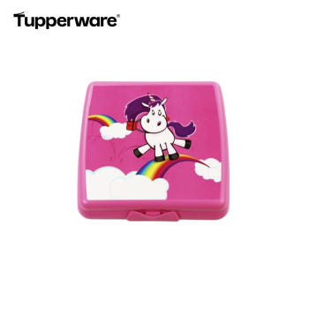 Tupperware Sandwichbox Einhorn Pink– Märchenhafte Pausenbox | Tupperland.de